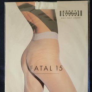 RARE Wolford White Seamless Fatal 15 den.
